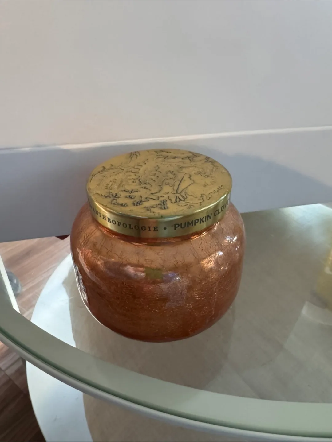 Never Used Anthropologie Pumpkin Clove Candle thumbnail