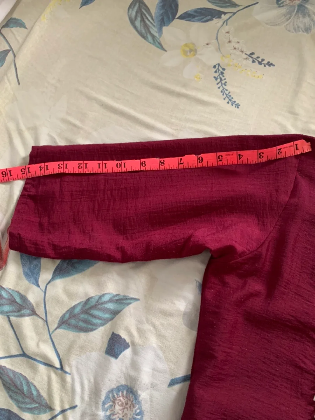 Burgundy Embroidered Dress image indicator(6)