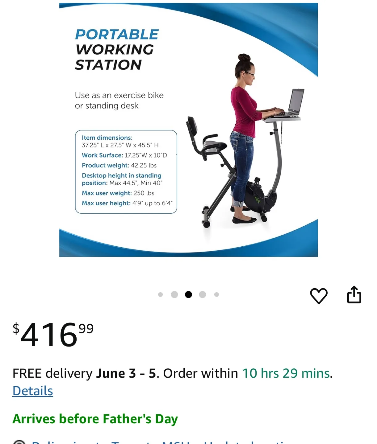 💥NEW 💥FitDesk  Ride Exercise Bike🚴‍♀️ thumbnail