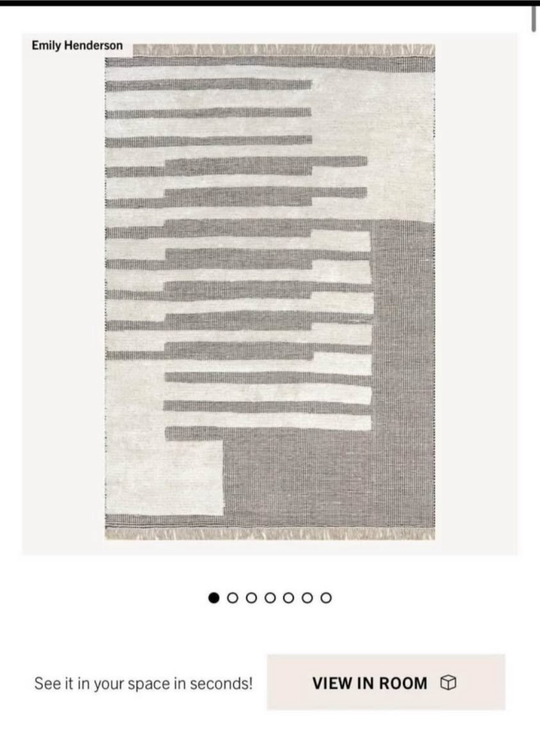 Emily Henderson wool Rug