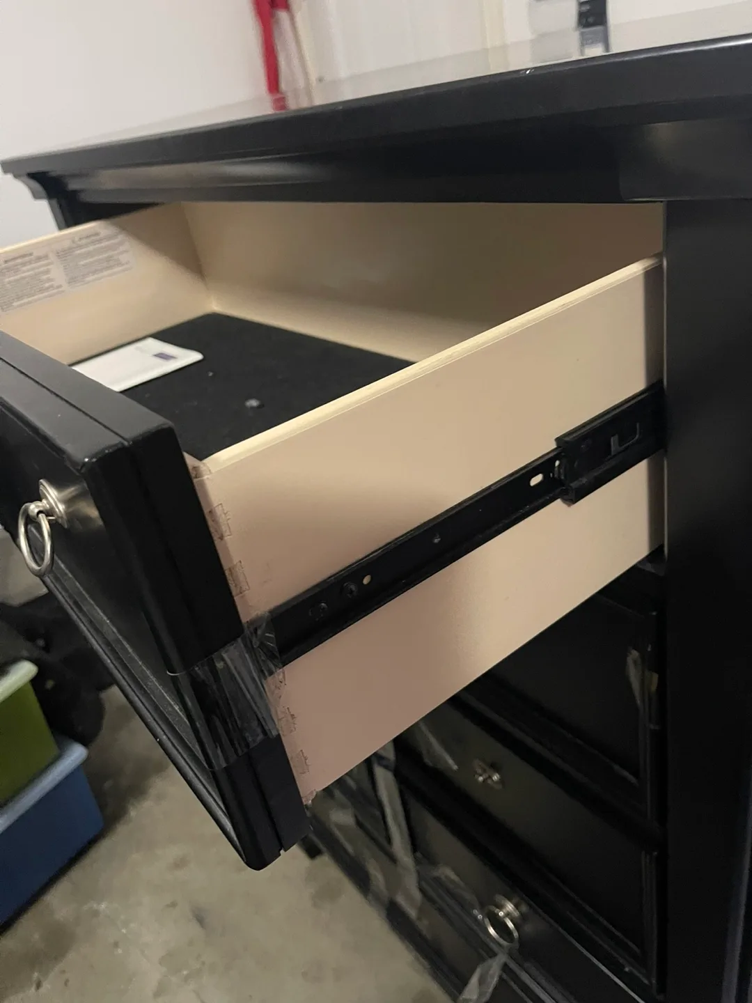 Black Dresser with Silver Handles image indicator(2)