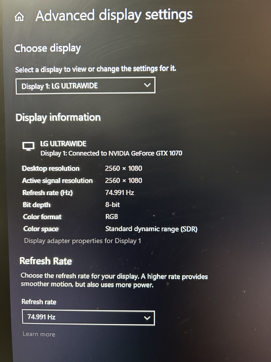 LG Ultrawide Monitor 34UM69G-B - photo 4
