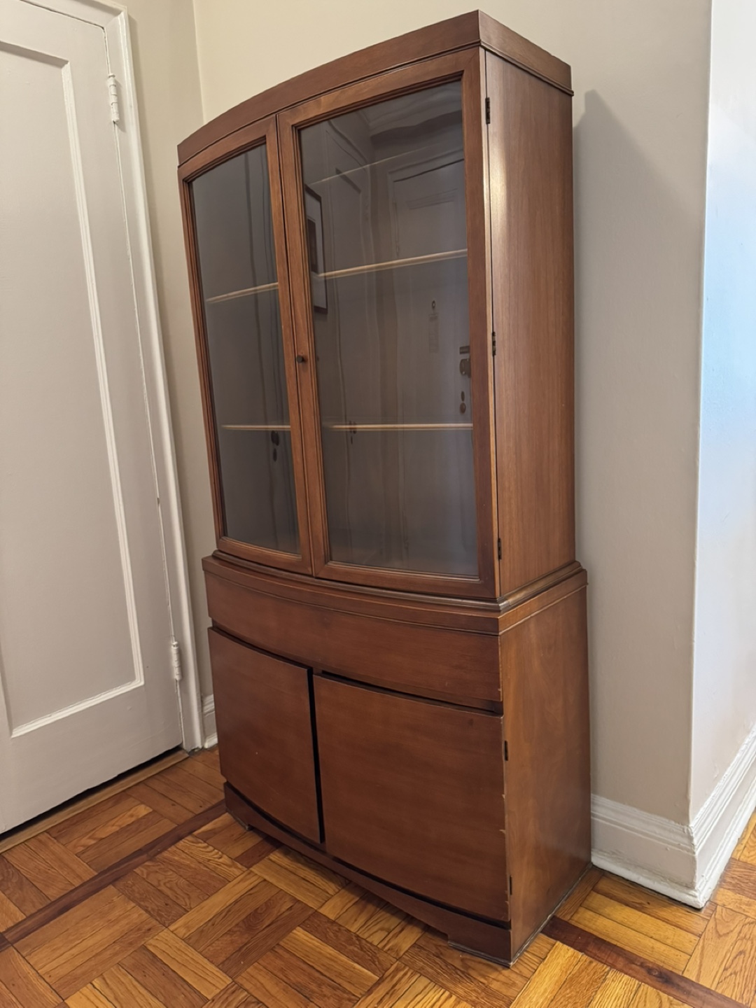 Vintage Wooden Curio Cabinet - photo 4