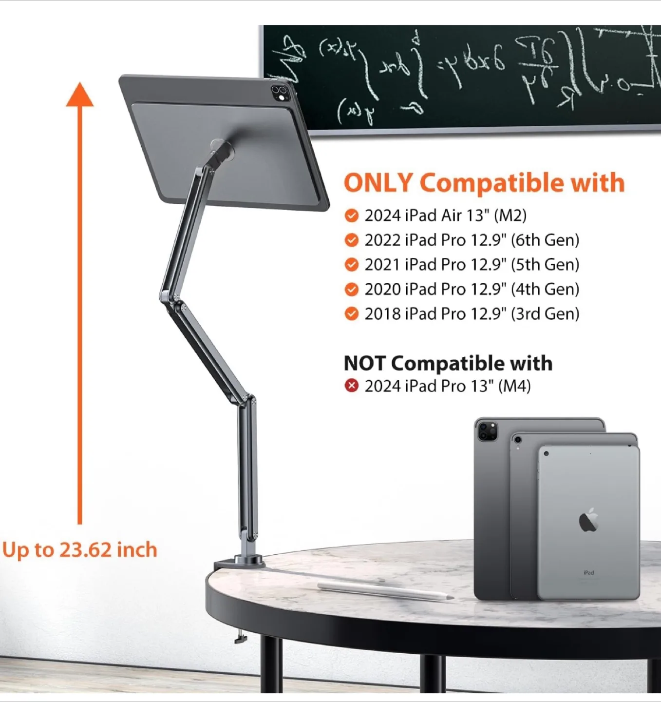 Adjustable Magnetic Stand for iPad 12.9" New! image indicator(8)
