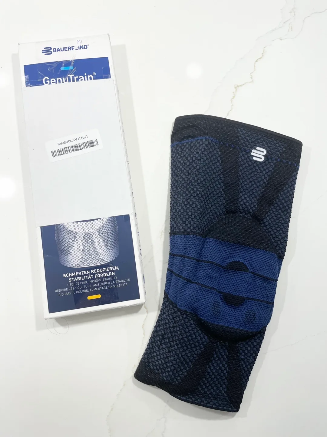 New! Bauerfeind GenuTrain Knee Brace. Size 3. Black. image indicator(5)