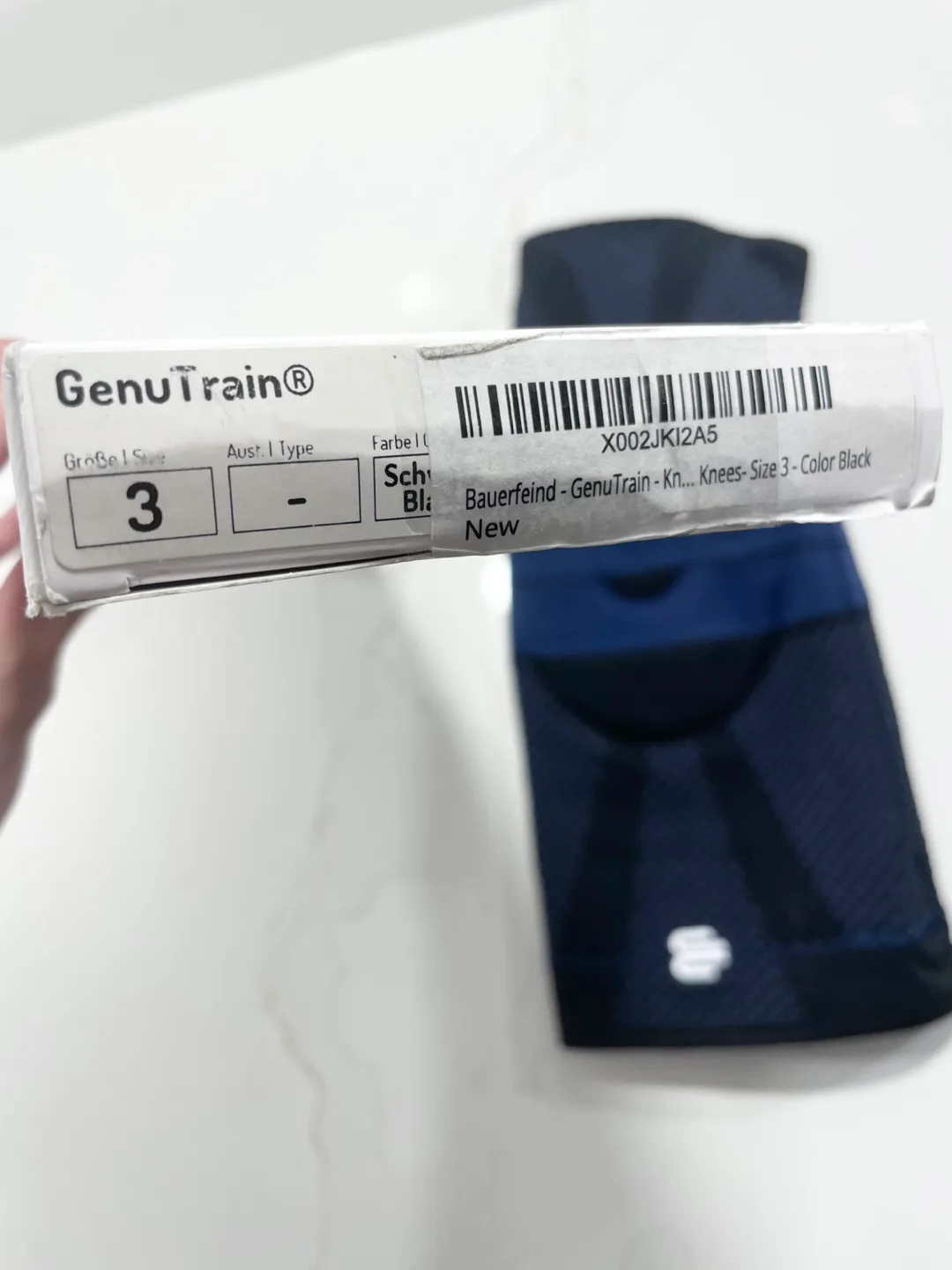 New! Bauerfeind GenuTrain Knee Brace. Size 3. Black. image indicator(7)