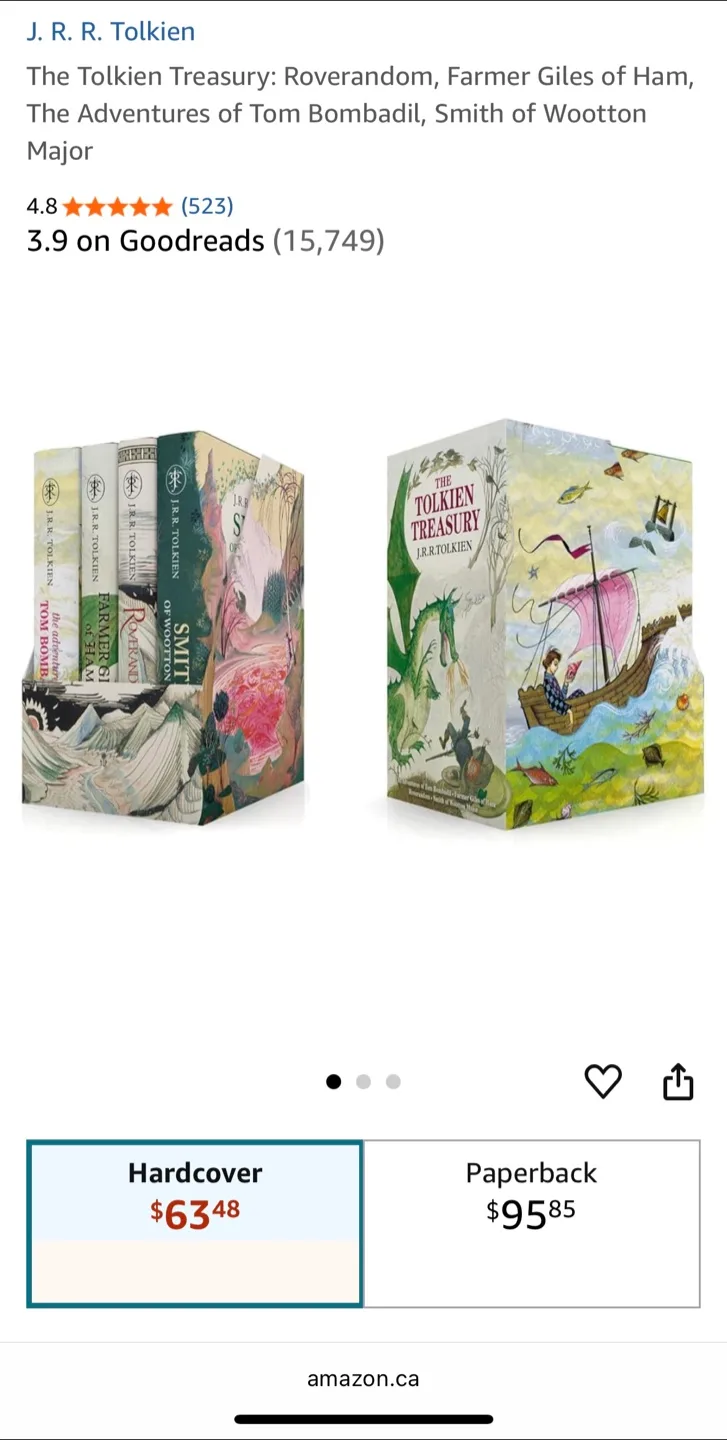 The Tolkien Treasury: Set of 4 Hardcover Books. Sealed. image indicator(8)