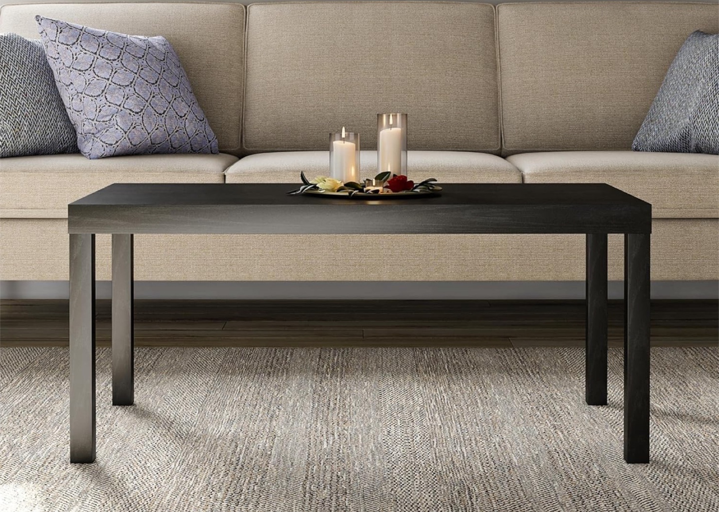 Black Rectangular Coffee Table