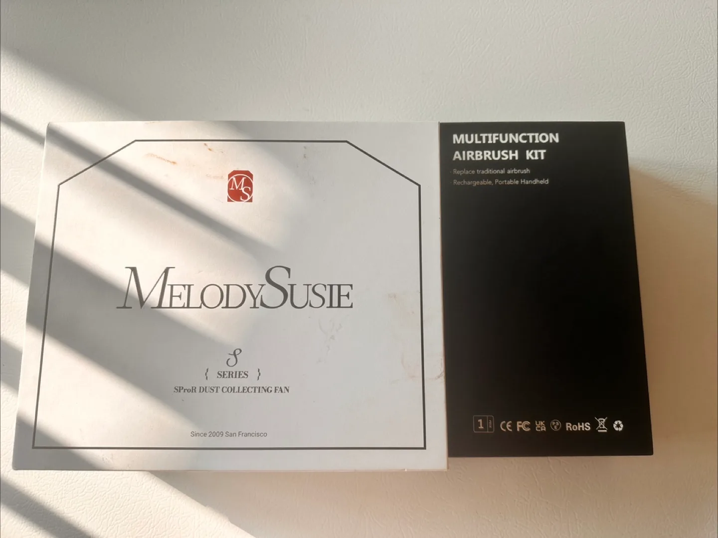 MelodySusie Airbrush Kit and dust fan image indicator(2)