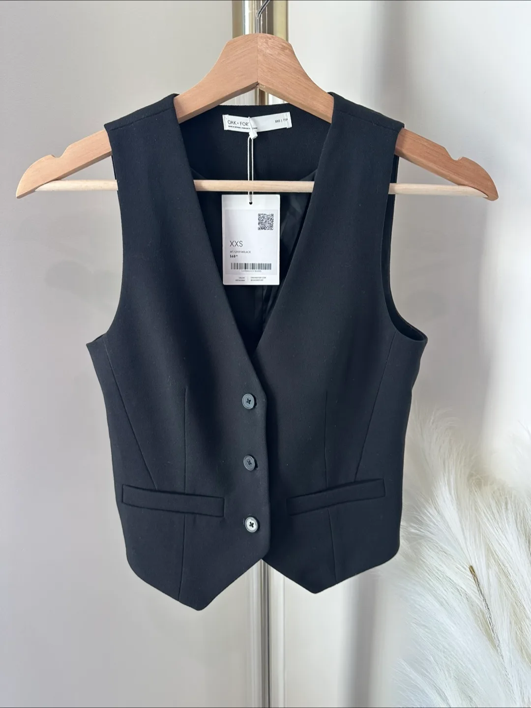 Oak + Fort Suiting Vest Size 2XS NWT thumbnail