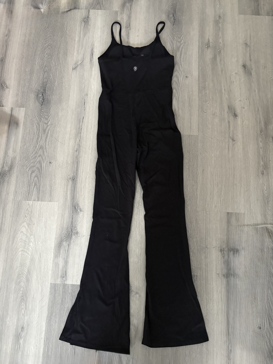 Black Jumpsuit with Flare Legs - photo 2