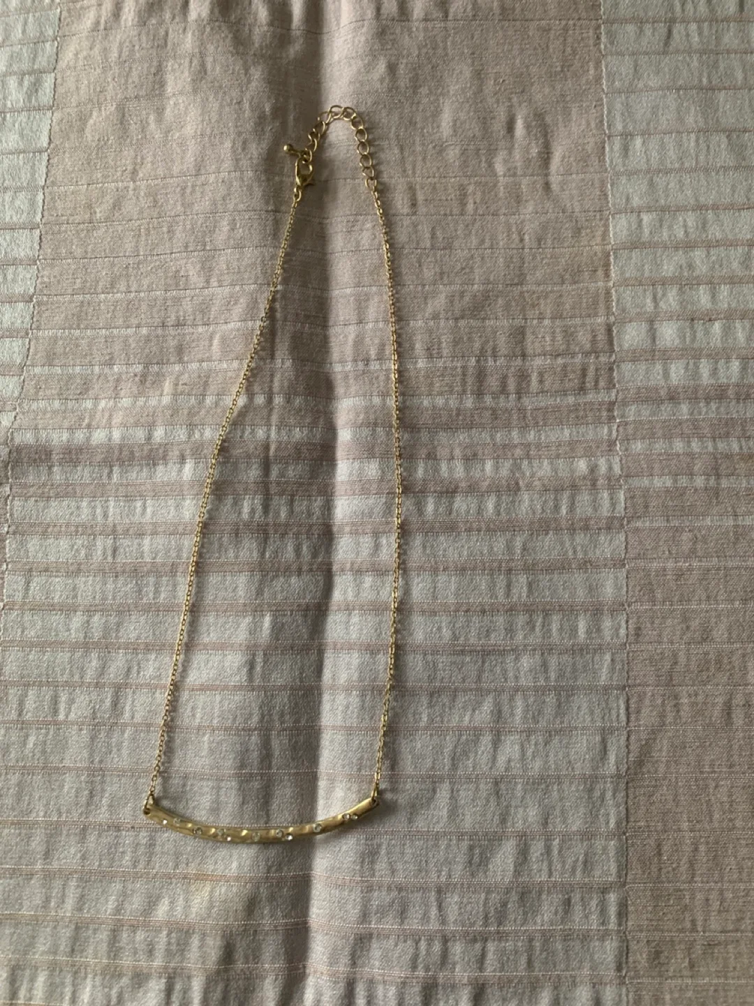 Gold-toned necklace with jewels thumbnail