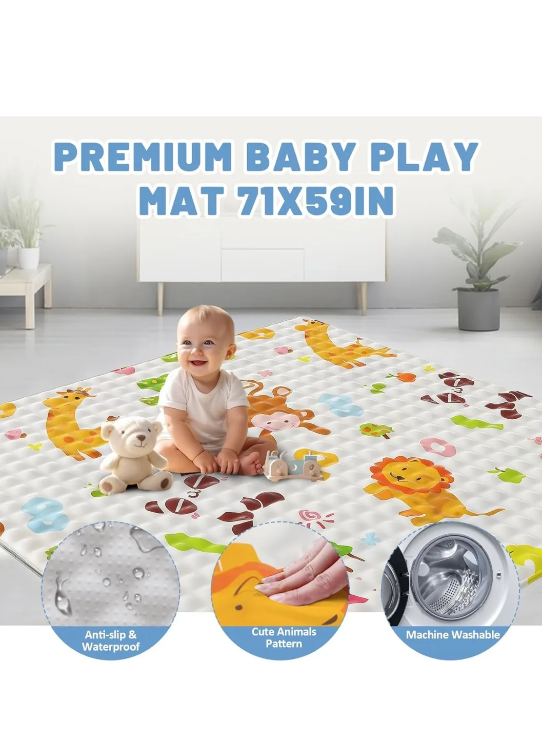 Baby Play Mat 71x59in thumbnail