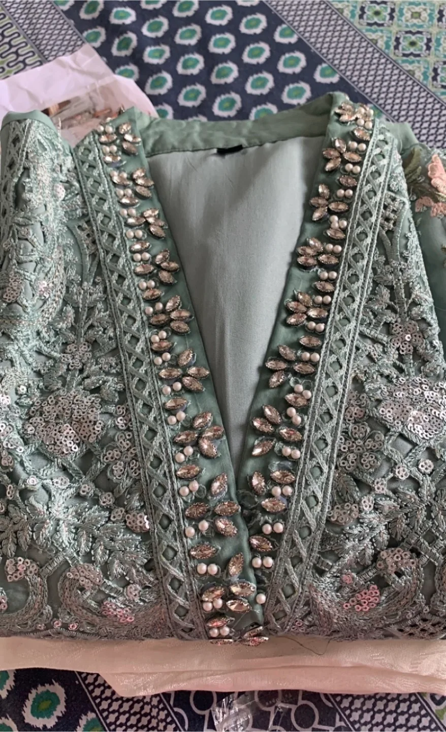 Embroidered Pakistani Suit image indicator(3)