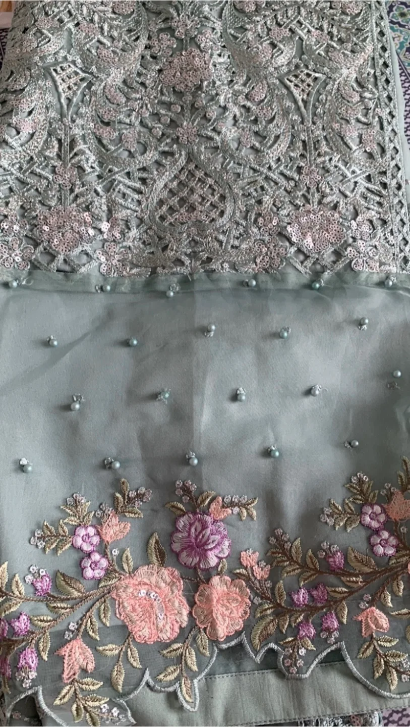 Embroidered Pakistani Suit image indicator(5)