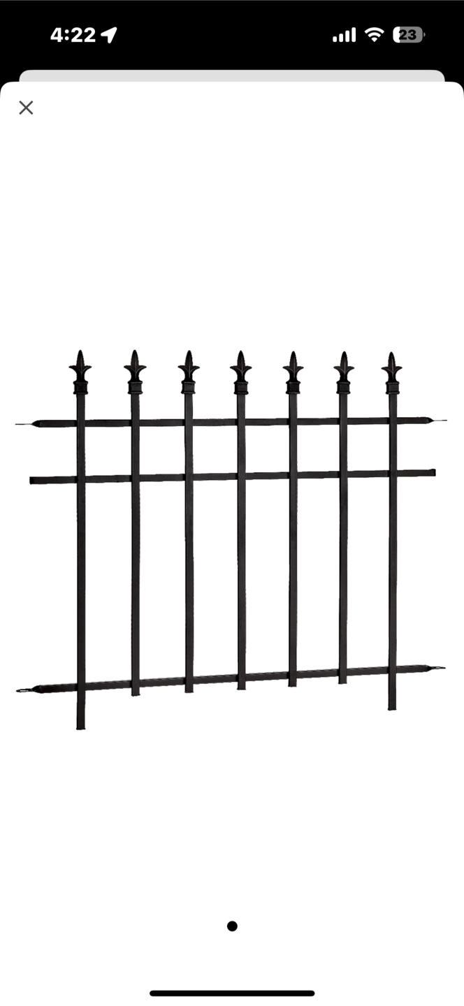Finial Fence Panel And Fence Poles - photo 3