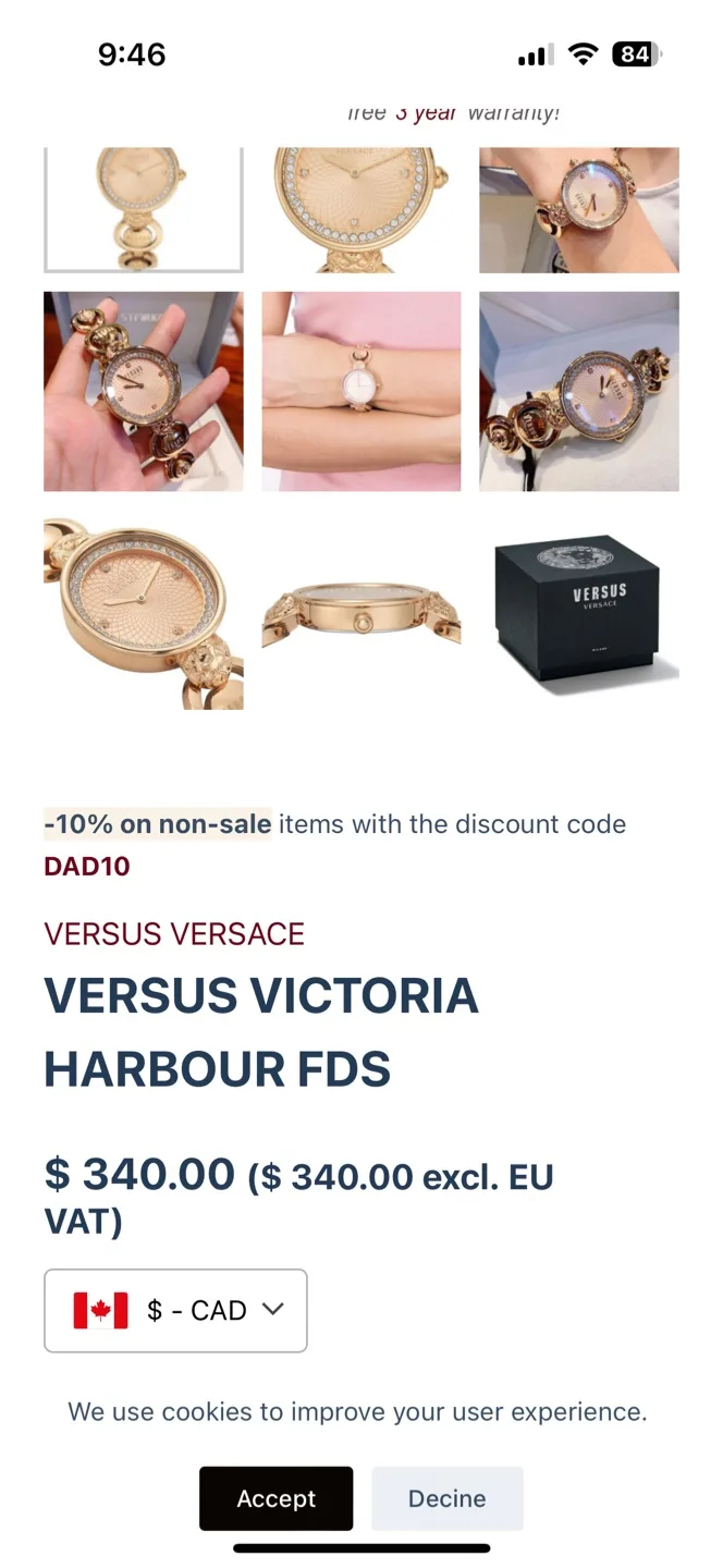 Versus Versace Medusa Watch image indicator(8)