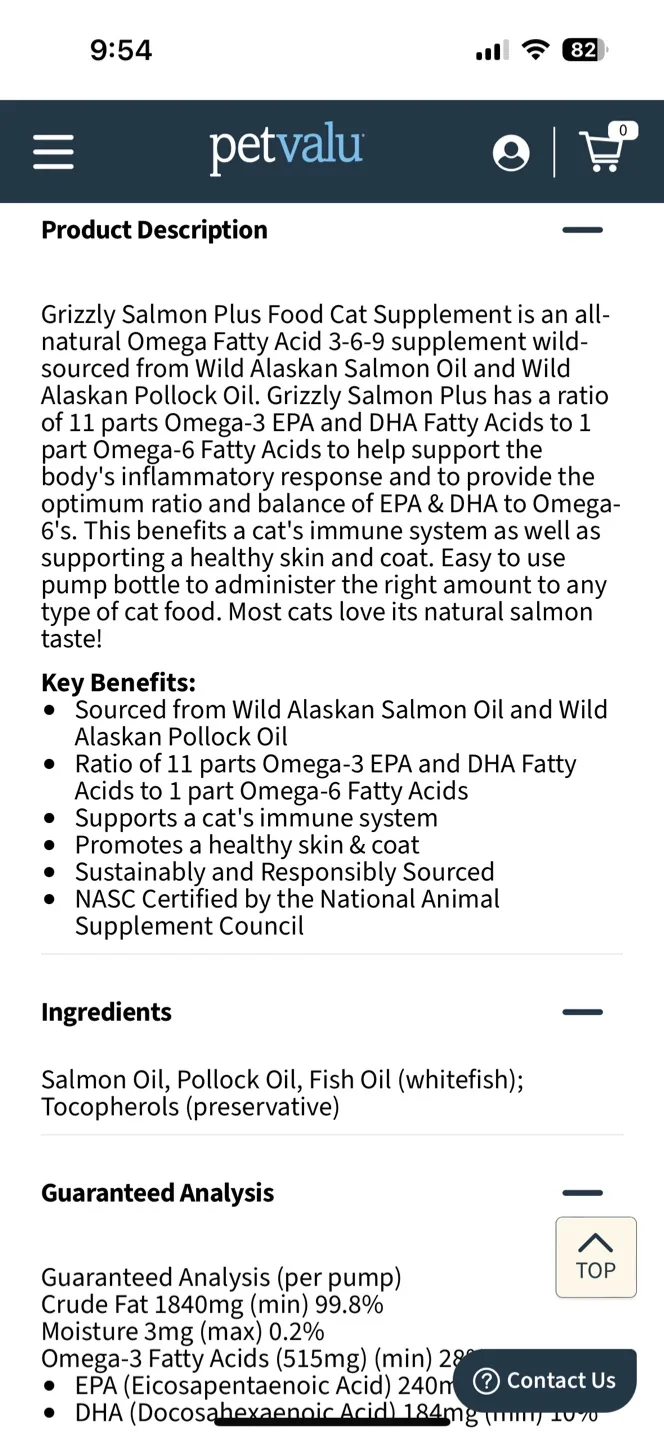 Grizzly Salmon Plus Omega 3-6-9 Food Supplement image indicator(4)