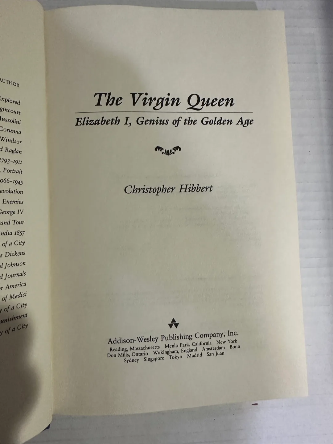 The Virgin Queen Book by Christopher Hibbert image indicator(4)