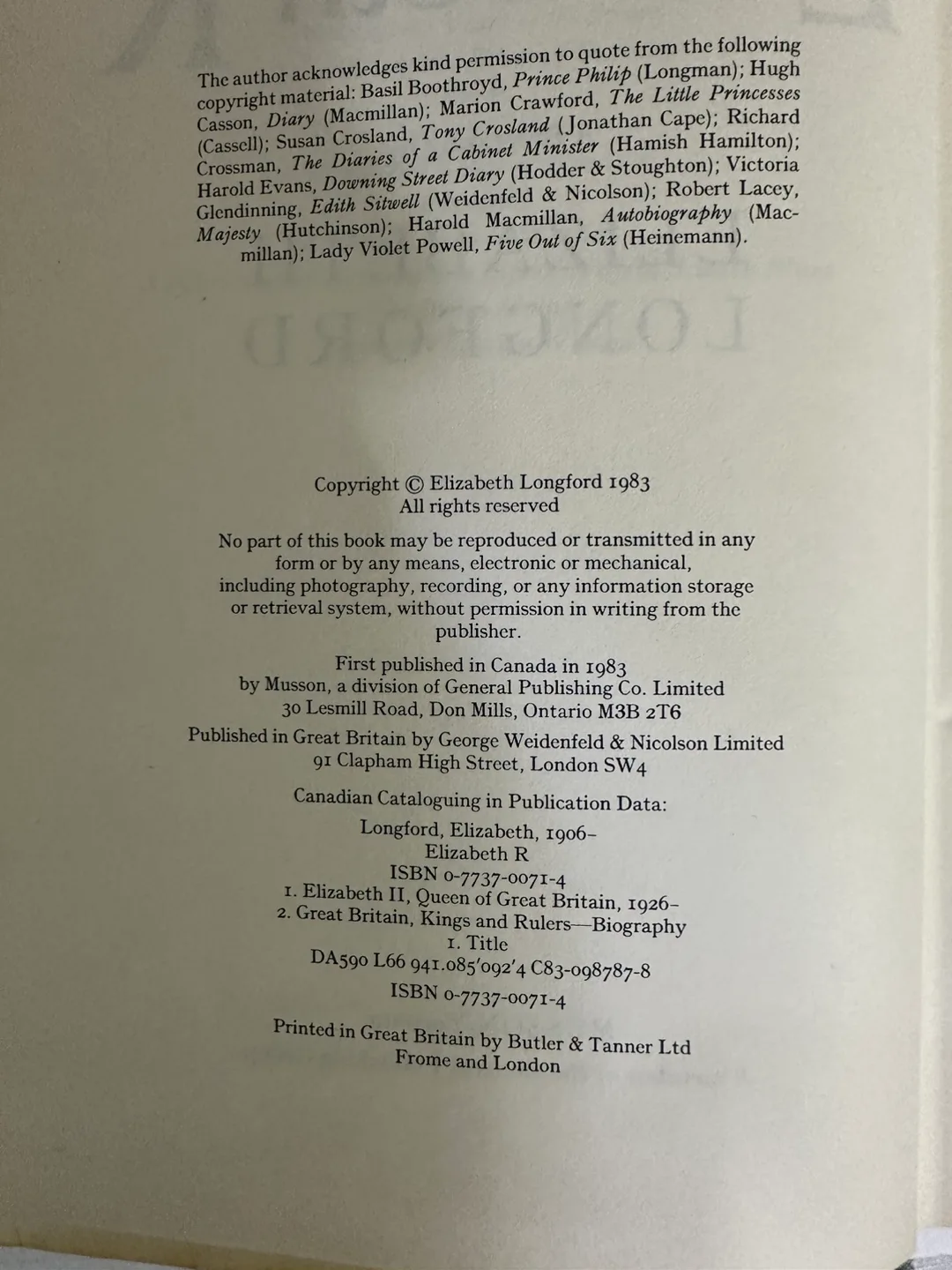 Elizabeth R. A Biography by Elizabeth Longford image indicator(6)