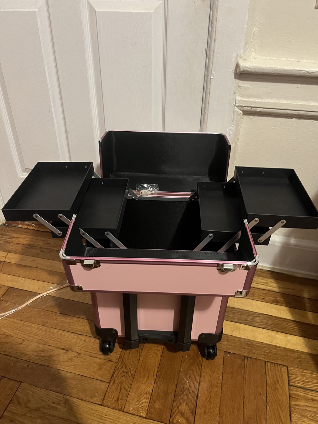 Pink Rolling Cosmetic Case - photo 3