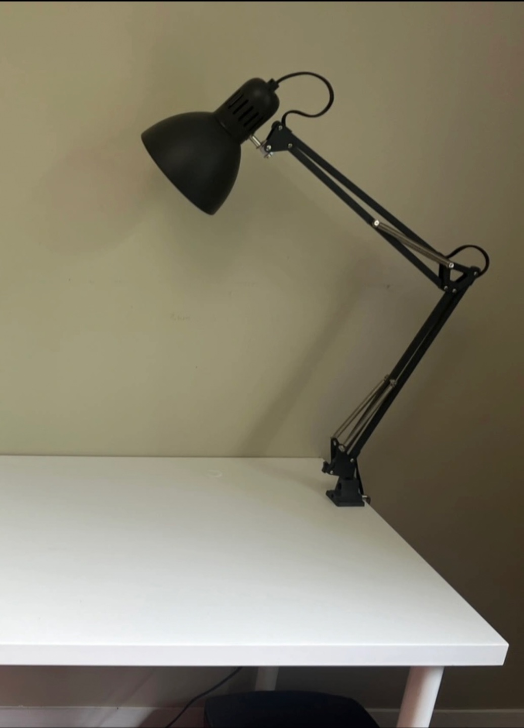 Black Adjustable Desk Lamp + bulb - photo 2