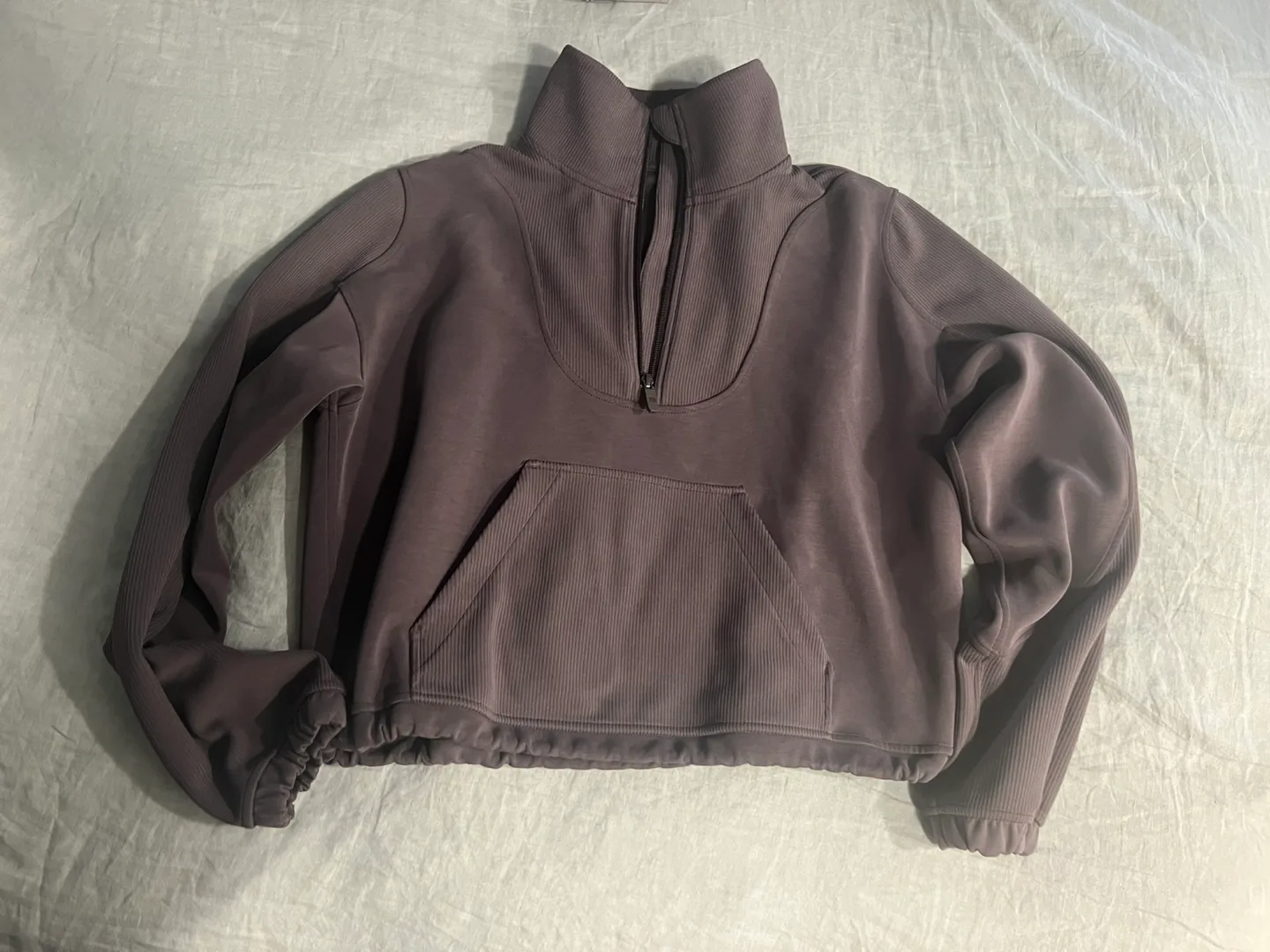 Lululemon Brushed Softstreme Ribbed Half Zip - size 6 image indicator(7)