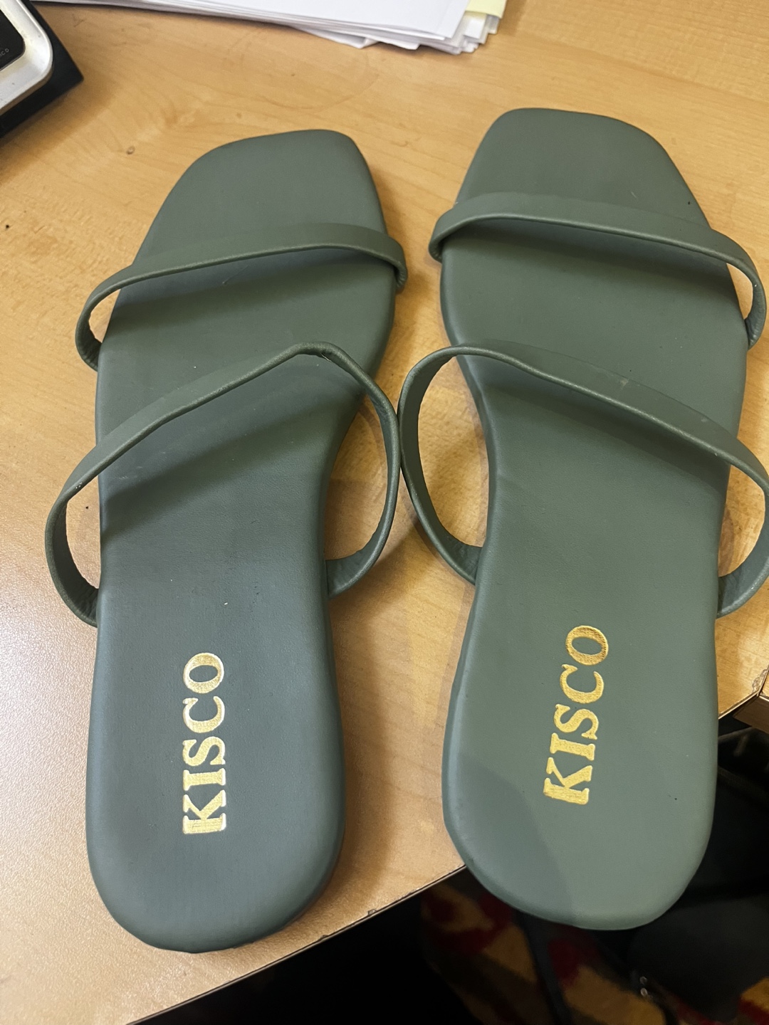 Kisco Green Sandals - Size 39