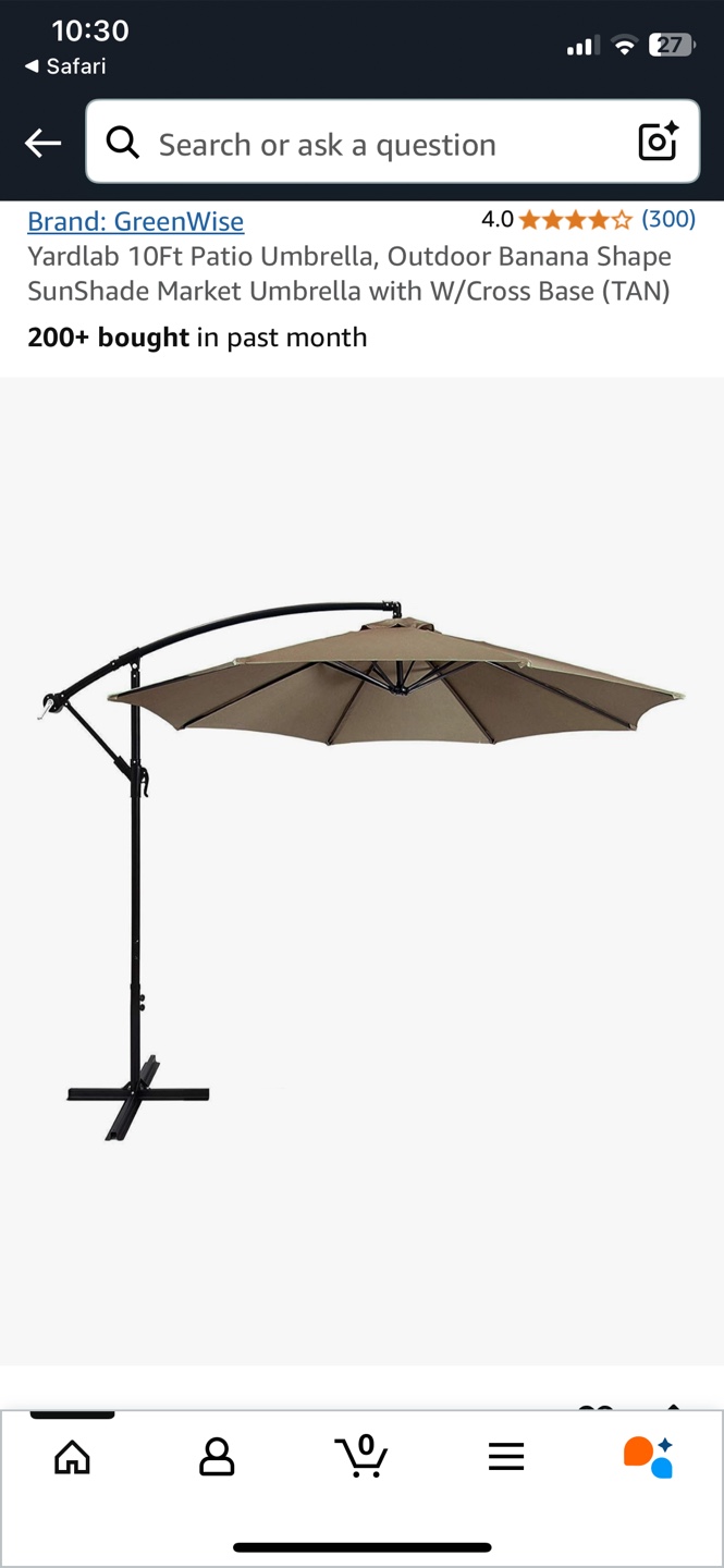 10 Ft Outdoor Umbrella