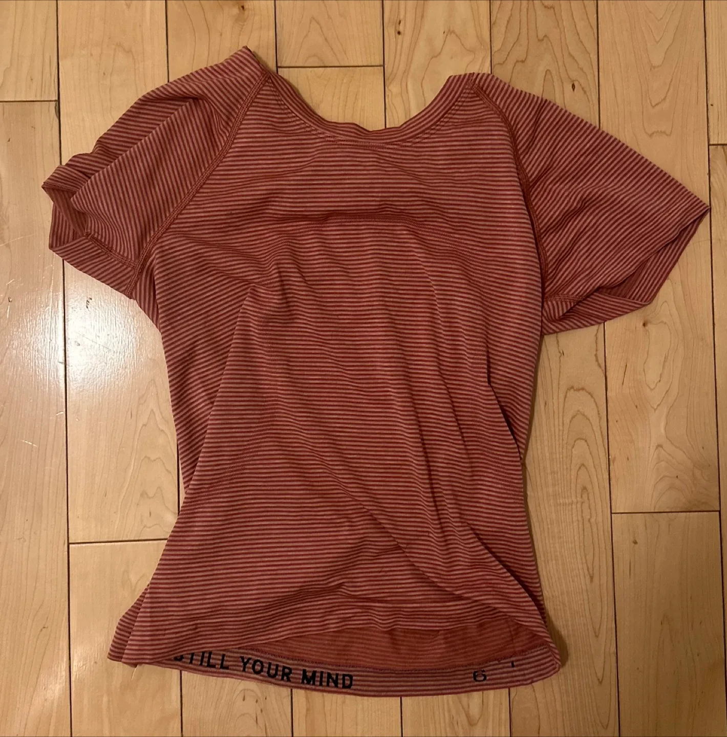Lululemon Red Striped Workout Top image indicator(2)