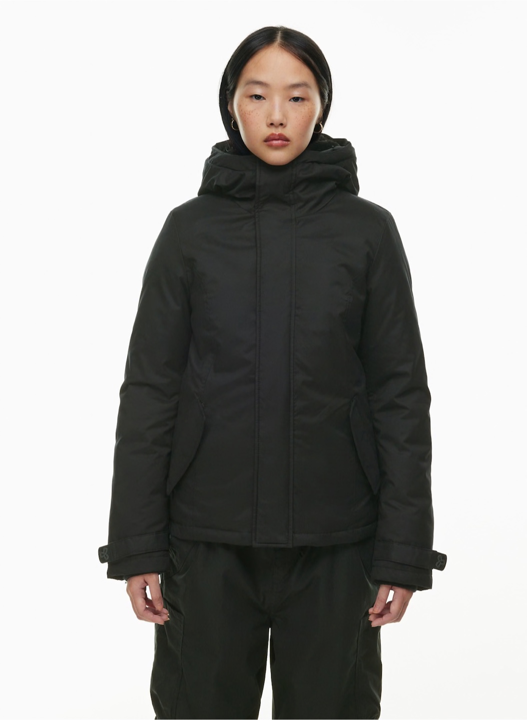 TNA summit jacket parka- Black fur XS