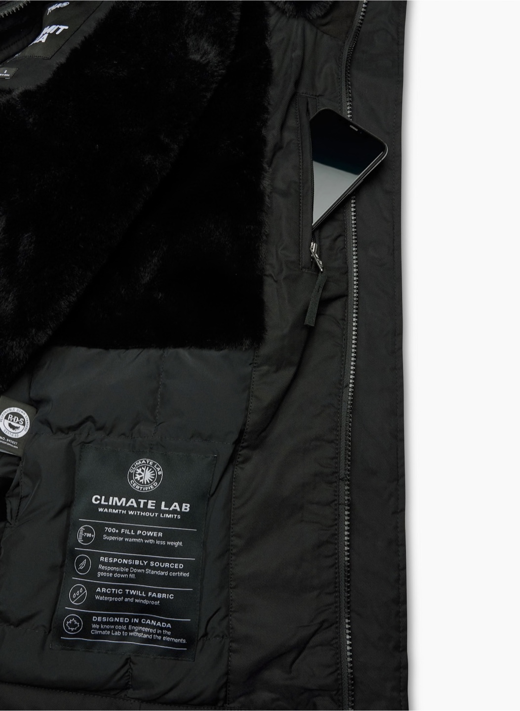 TNA summit jacket parka- Black fur XS - photo 4