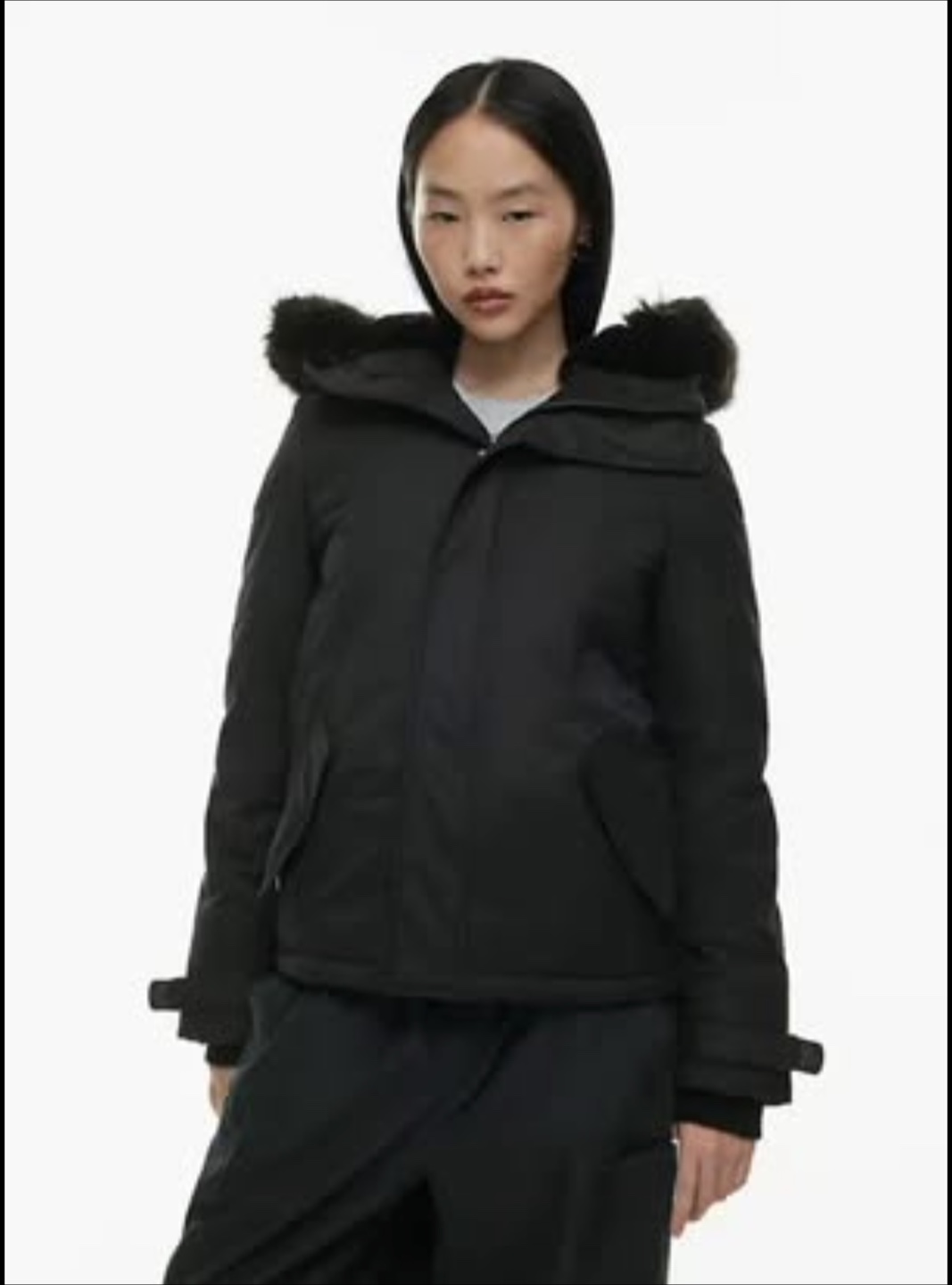 TNA summit jacket parka- Black fur XS - photo 2