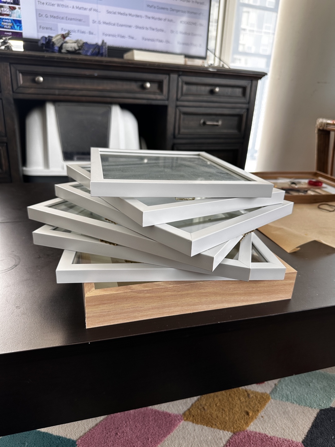 Wooden frames (x9)