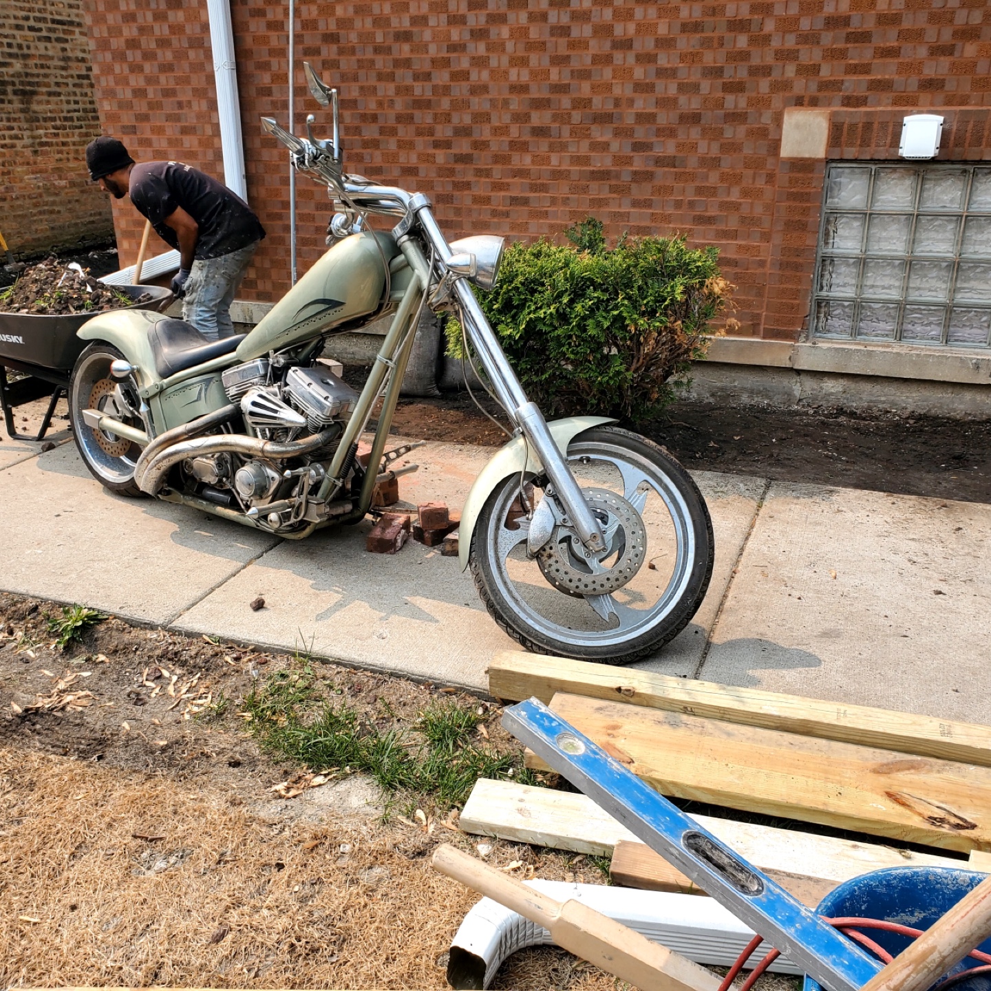 Custom Chopper Motorcycle