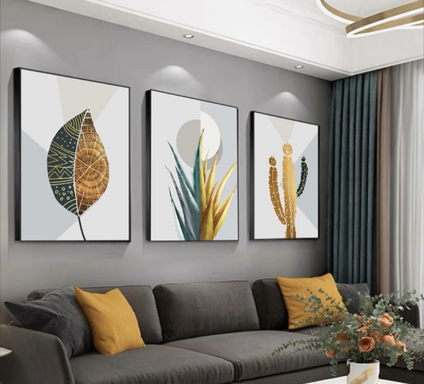 Canvas Wall Art 3 Panels - photo 3