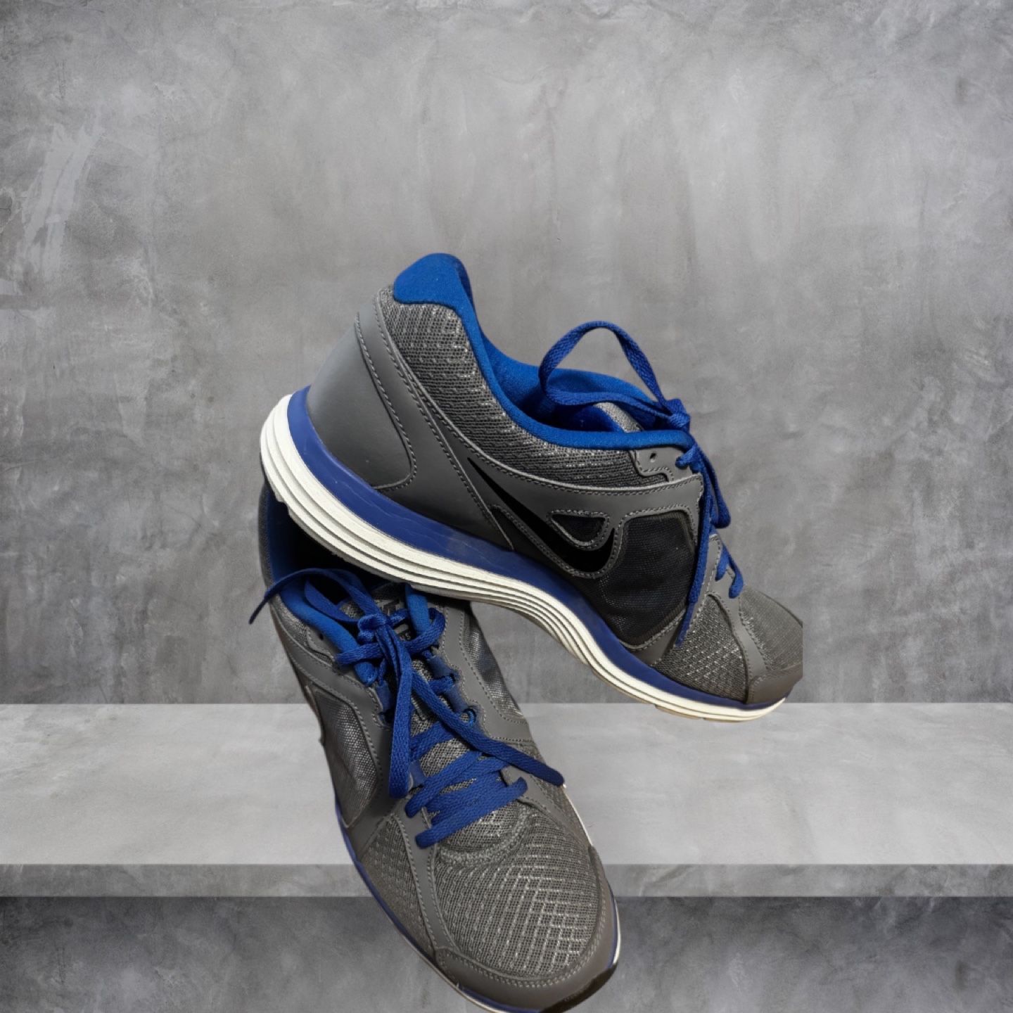 Nike Grey and Blue Runners - photo 2