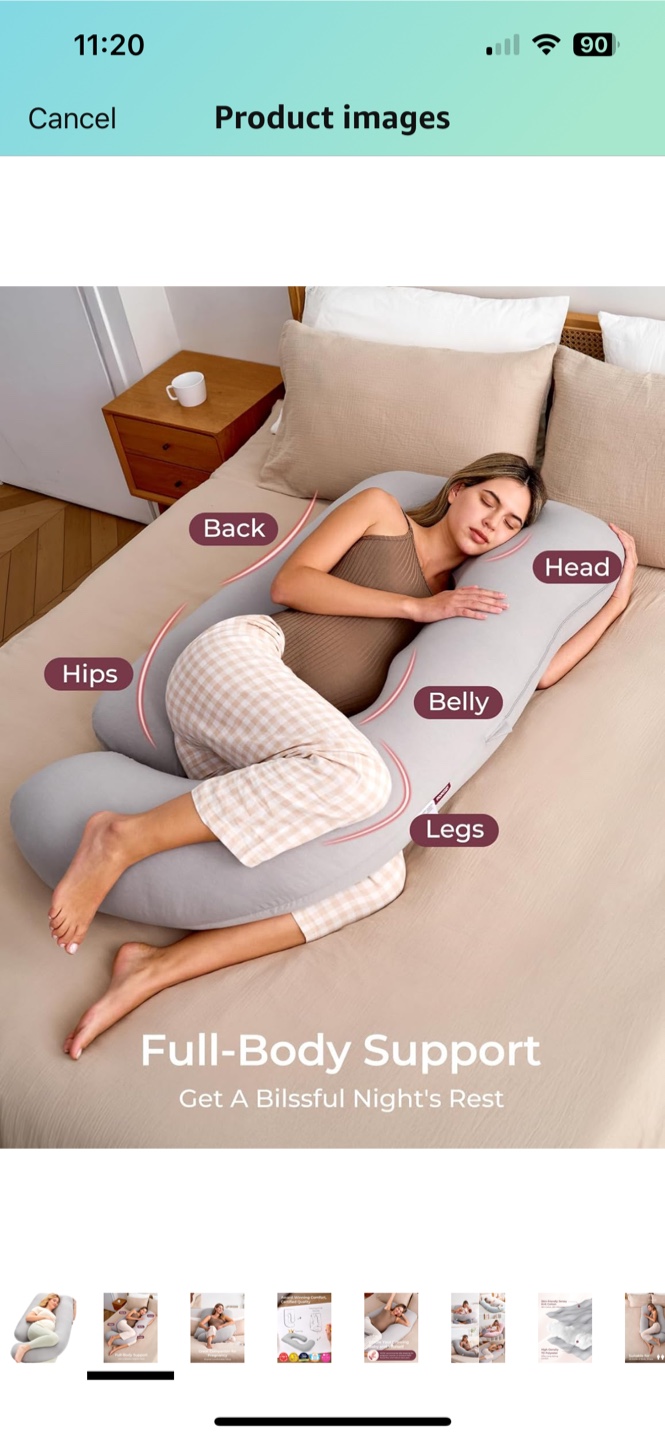 Pregnancy pillow, full body support - photo 2