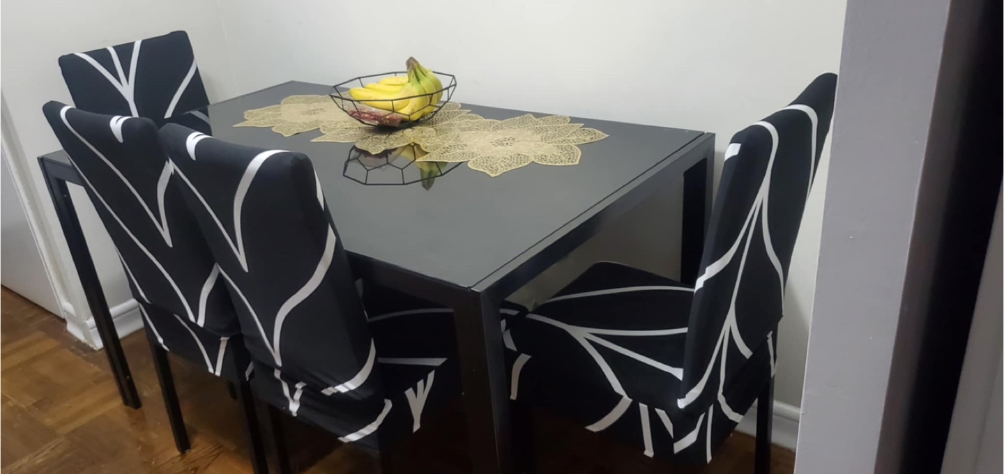 Dining table and chairs