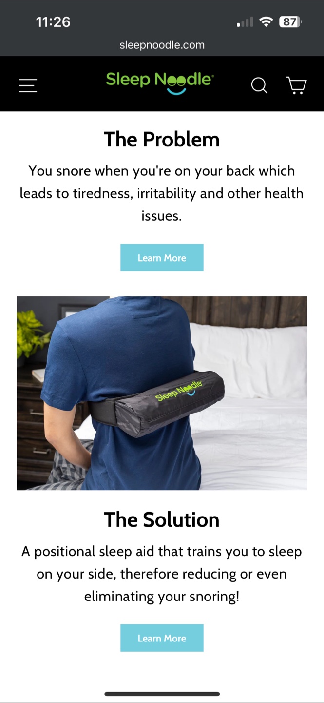 Sleep Noodle Positional Sleep Aid - photo 3