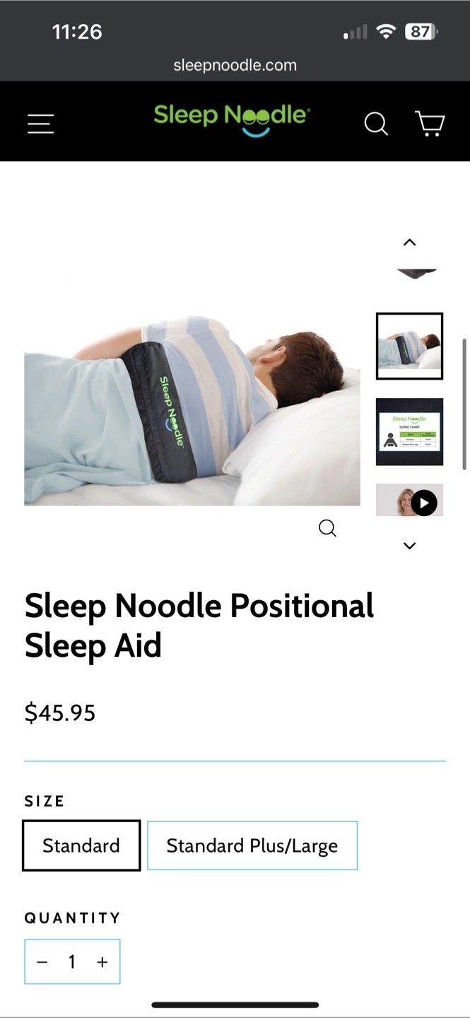 Sleep Noodle Positional Sleep Aid - photo 2