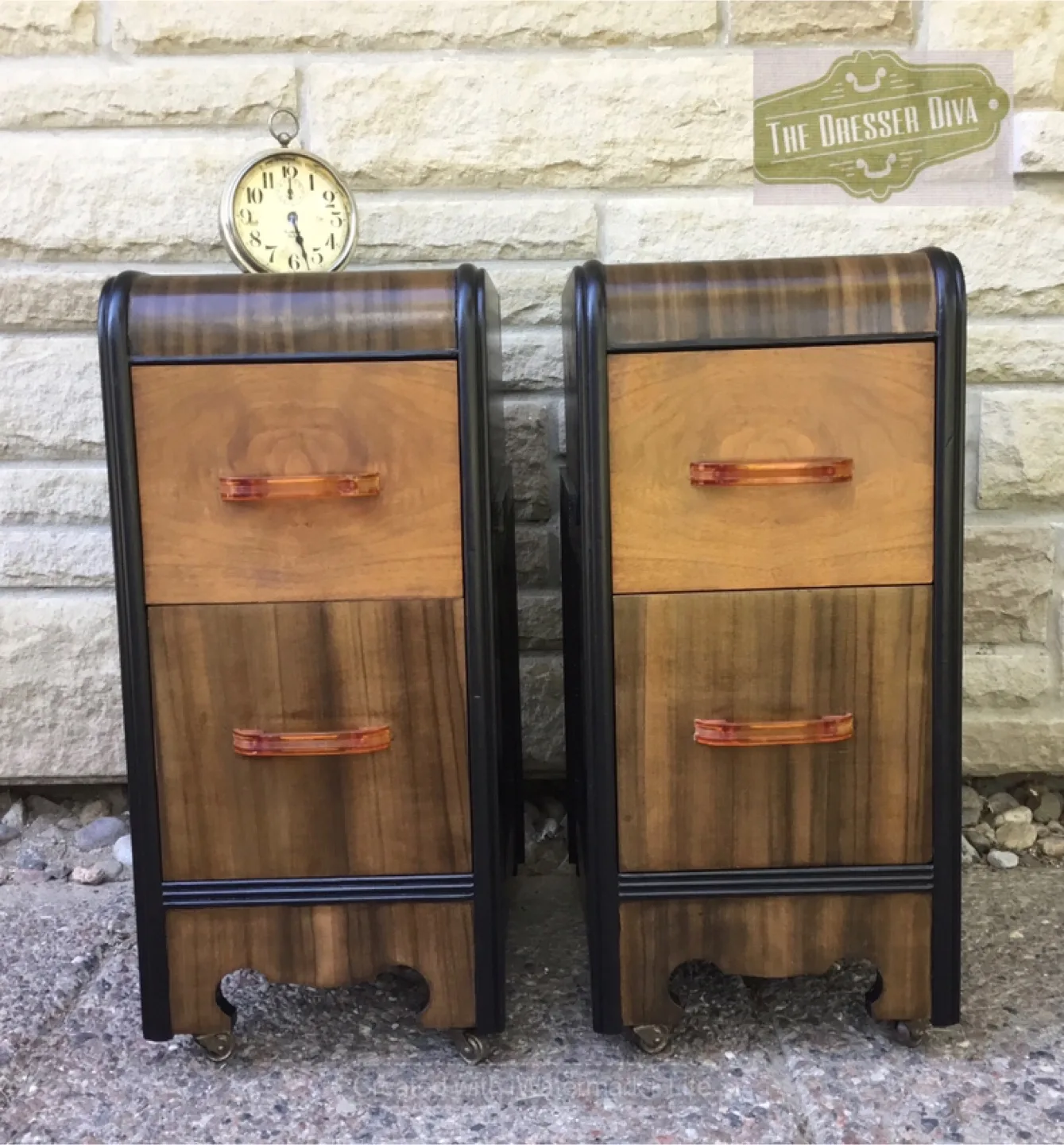 Refinished Art Deco Nightstands thumbnail