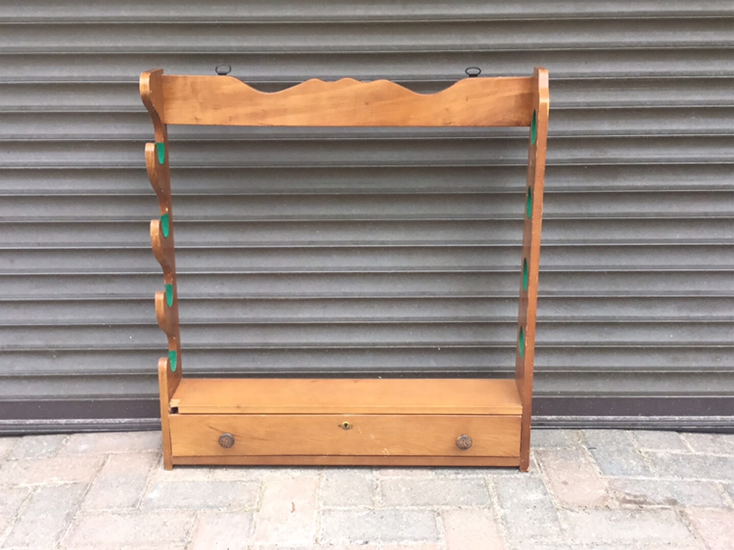 Wooden Gun Rack with Drawer