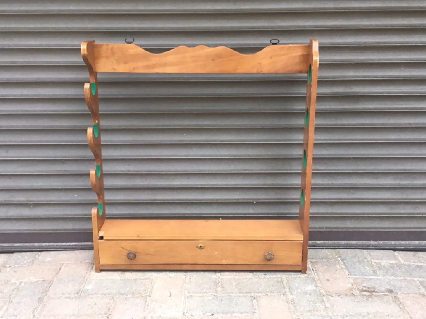 Wooden Gun Rack with Drawer thumbnail
