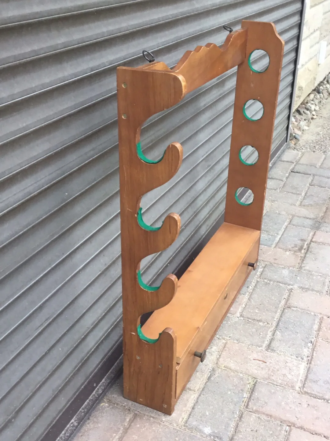 Wooden Gun Rack with Drawer image indicator(3)