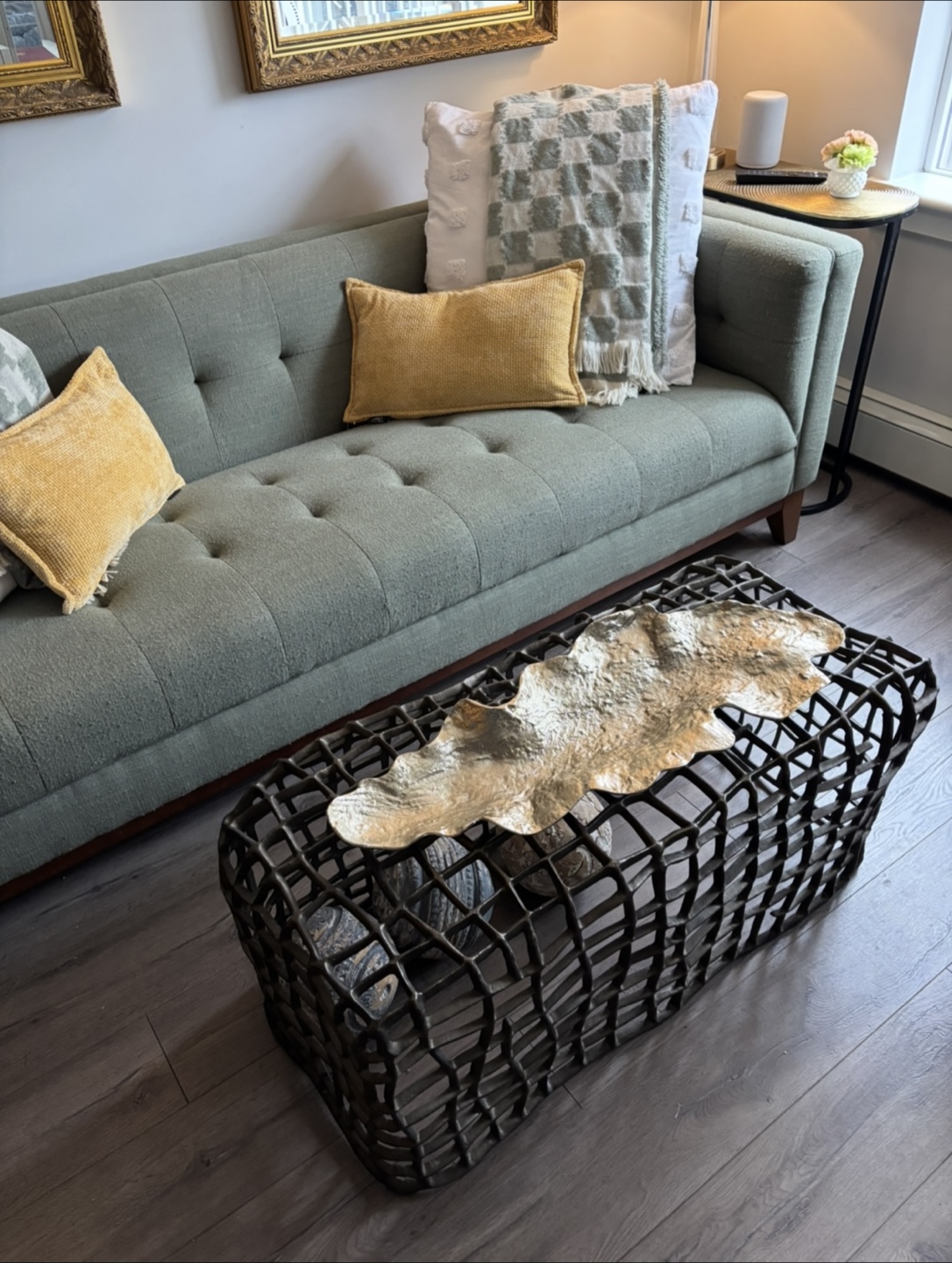 Stylish Green Sofa