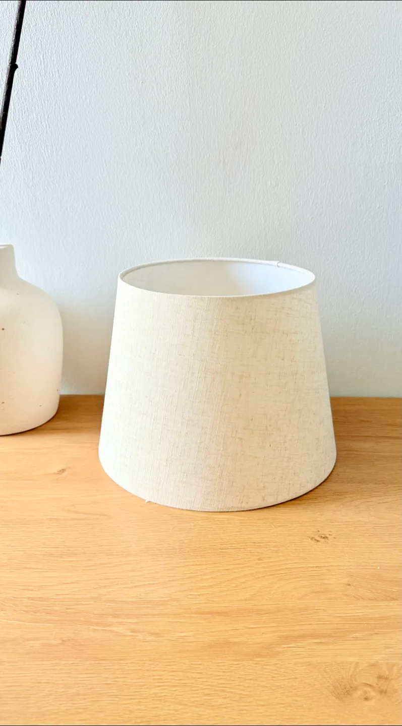 Off White Lamp Shade - 12” (Linen) thumbnail