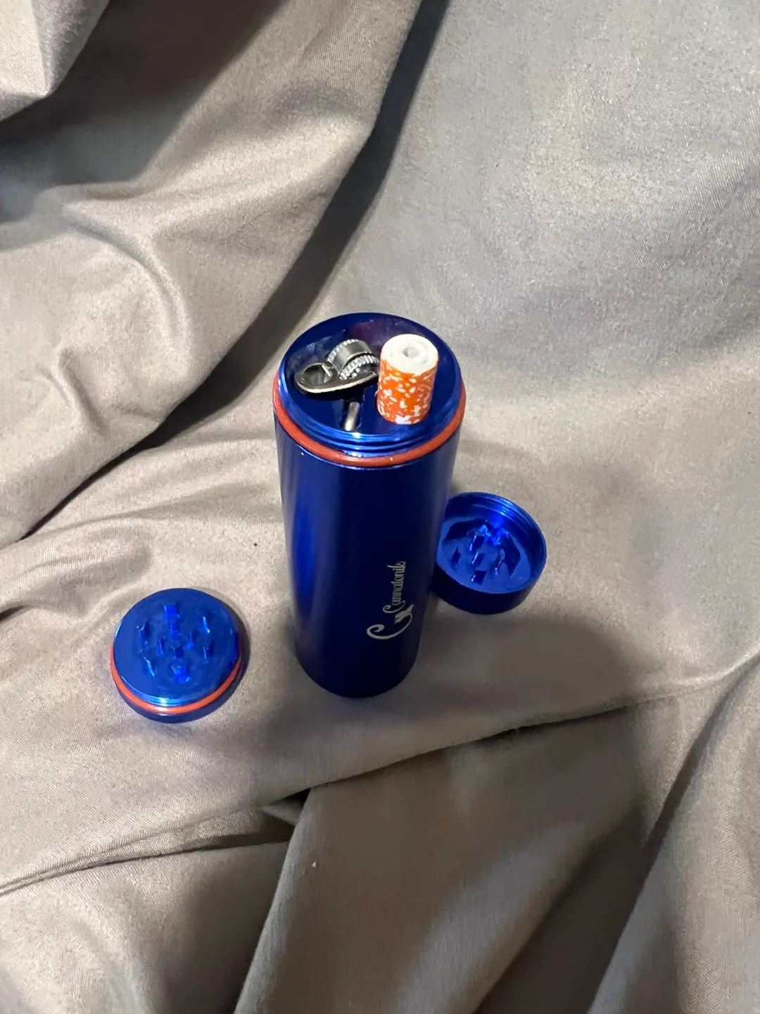 Cannatonik 3 in 1 Grinder Dugout Stash - Blue thumbnail
