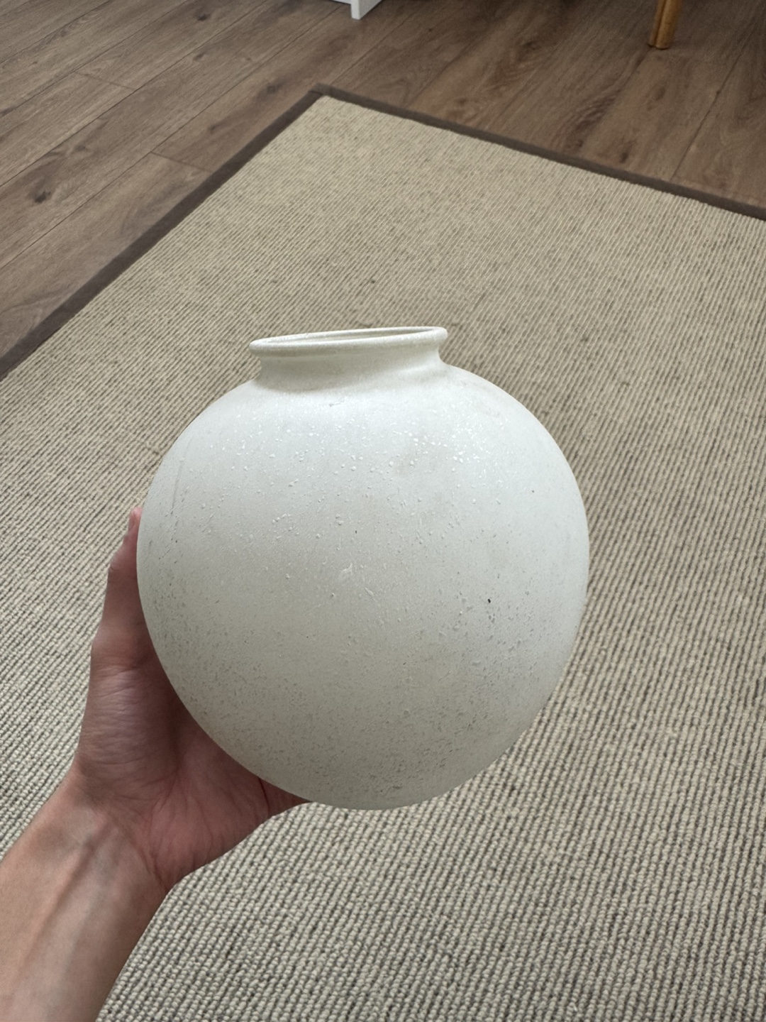White ceramic vase