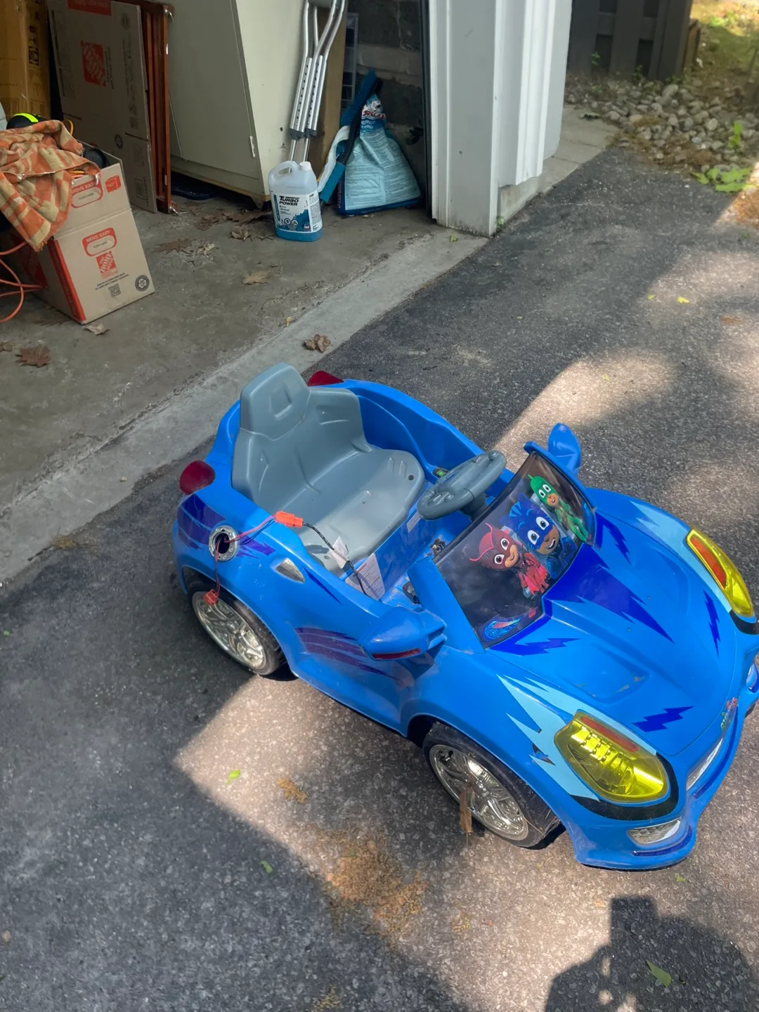 Blue Ride-On Car Toy thumbnail